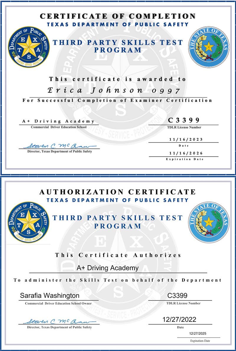 Road Tests | A+ Driving Academy